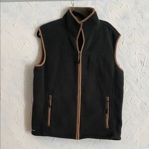 Aigle Men's Black and Tan Vest